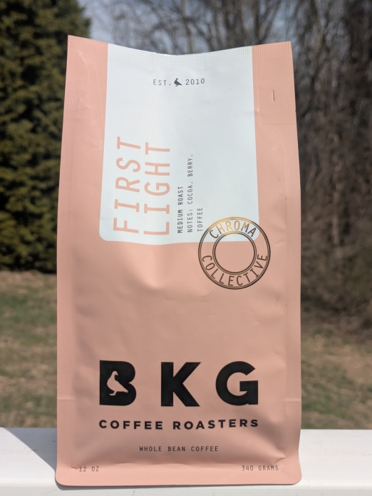 BKG FIRST LIGHT Premium Roast Whole Bean Coffee 12oz (Medium Roast)